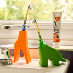 Giraffe & Dinosaur Toothbrush Holders