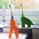 Giraffe & Dinosaur Toothbrush Holders