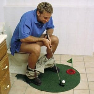 Potty Putter Putting Mat Golf Game