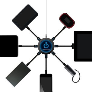 ChargeHub Round - 7 Port USB