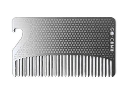 Go-Comb - Wallet Comb - Sleek, Durable Stainless Steel Hair