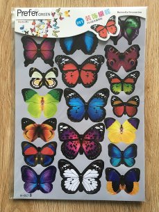 3D Colorful Butterfly Wall Stickers