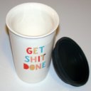 Get Shit Done Thermal Ceramic Coffee Mug