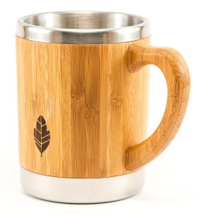 Stainless Steel Bamboo Mug