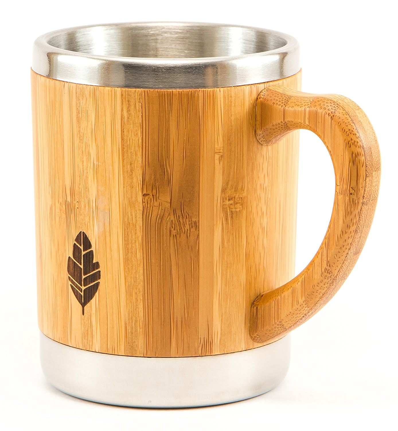 Stainless Steel Bamboo  Mug 