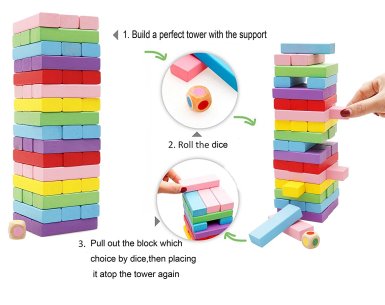 Lewo Wooden Stacking Board Games
