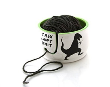 T-Rex Yarn Knitting Bowl