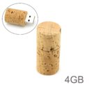 4GB Round Wood USB Flash Drive