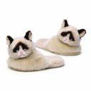 Grumpy Cat Plush Slippers