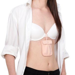 Pouch That Clips Onto Your Bra To Keep Valuables Safe And Hidden