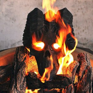 Demon Fire Pit Skull