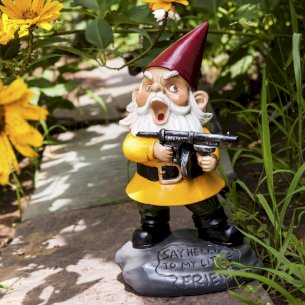 Angry Gnome Statue